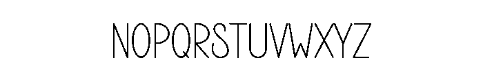 Line Extension Font UPPERCASE