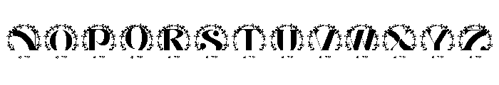 Linea Split Monogram Font UPPERCASE
