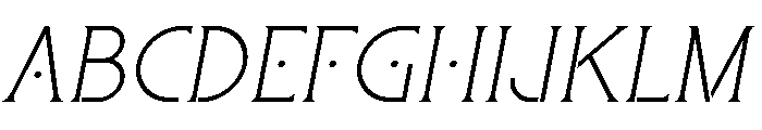 LineaForm Serif Italic Font UPPERCASE