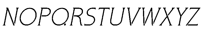 LineaForm Serif Italic Font UPPERCASE