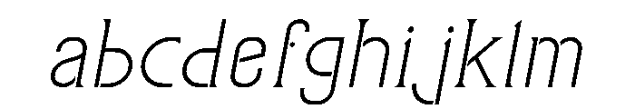LineaForm Serif Italic FONT
