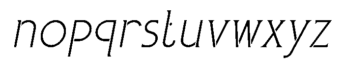 LineaForm Serif Italic Font LOWERCASE