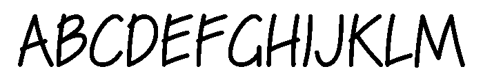 Linen Note Font UPPERCASE