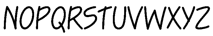 Linen Note Font UPPERCASE