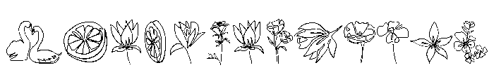 Linework Elements Font UPPERCASE