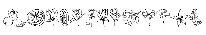 Linework Elements Font LOWERCASE