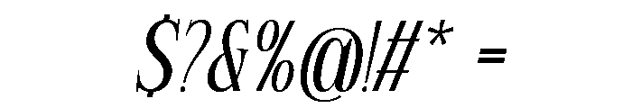 Linneva Italic Font OTHER CHARS