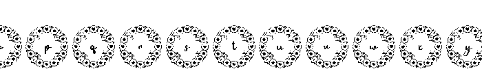 Linzer Monogram Regular Font LOWERCASE