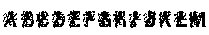 Lion Regular Font UPPERCASE