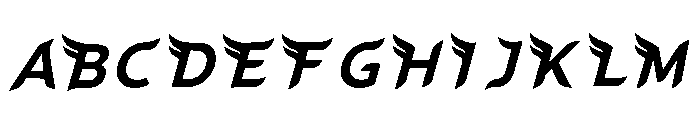 Liqui Regular Font UPPERCASE