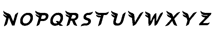 Liqui Regular Font UPPERCASE