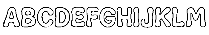Liquid_Glass Font UPPERCASE