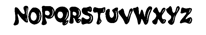 Liquid Grooves By Squee Regular Font UPPERCASE