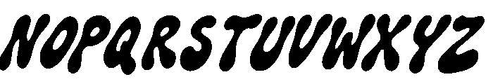 Liquid Jelly Alt Font UPPERCASE