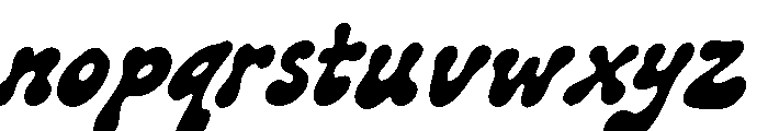 Liquid Jelly Alt Font LOWERCASE