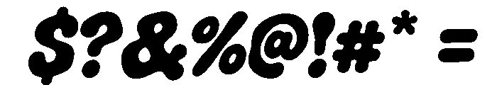 Liquid Jelly Regular Font OTHER CHARS
