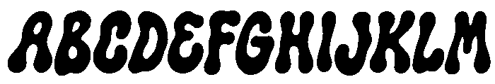 Liquid Jelly Regular Font UPPERCASE