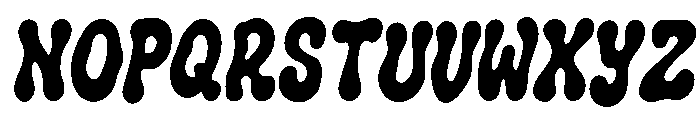 Liquid Jelly Regular Font UPPERCASE