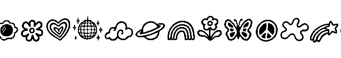 Liquid Jelly Swash Doodles Font UPPERCASE