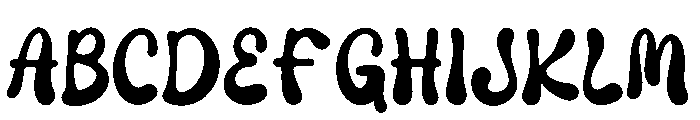 Liquid Unflow Font UPPERCASE