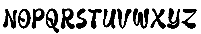 Liquid Unflow Font UPPERCASE