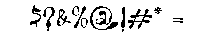 Liquid Wave Clean Font OTHER CHARS