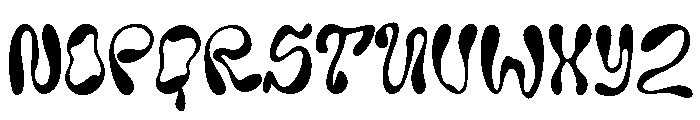 Liquid Wave Clean Font UPPERCASE