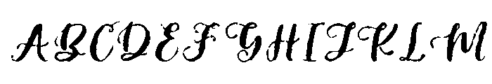 Lisaline-Ink Font UPPERCASE