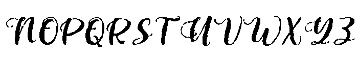 Lisaline-Ink Font UPPERCASE