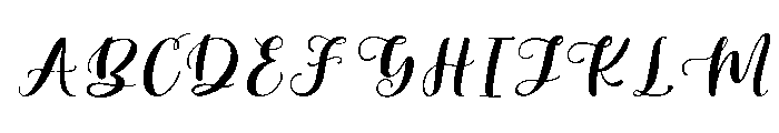 Lisaline-Regular Font UPPERCASE