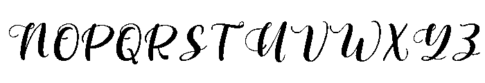 Lisaline-Regular Font UPPERCASE