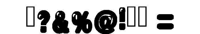 Little Bubble Regular Font OTHER CHARS