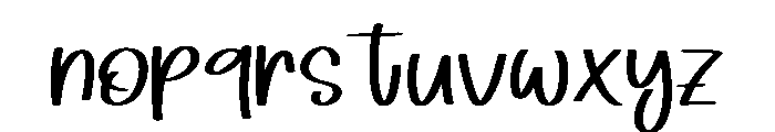 Little Bunny Regular Font LOWERCASE