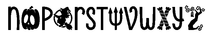 Little Creepy Font UPPERCASE