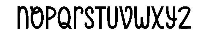 Little Creepy Font LOWERCASE