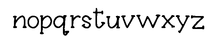 Little_Dreamers Font LOWERCASE