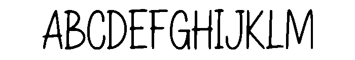 Little_Dreamy_Notes Font UPPERCASE
