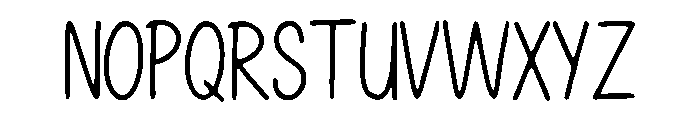 Little_Dreamy_Notes Font UPPERCASE