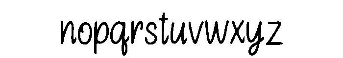 Little_Dreamy_Notes Font LOWERCASE