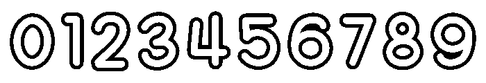 Little Learner Outline Font OTHER CHARS