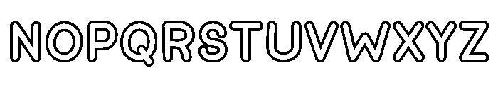 Little Learner Outline Font UPPERCASE
