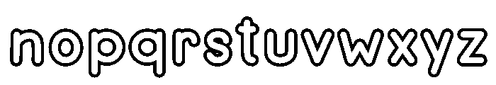 Little Learner Outline Font LOWERCASE