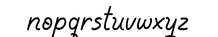 Little Magnolia Regular Font LOWERCASE