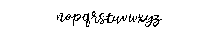 Little Moment Regular Font LOWERCASE
