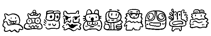 Little Monster Party Font OTHER CHARS