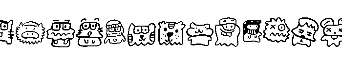 Little Monster Party Font UPPERCASE