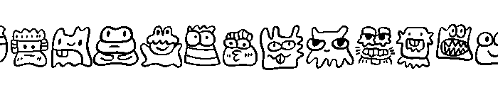 Little Monster Party Font UPPERCASE