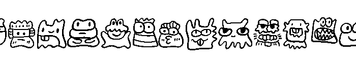 Little Monster Party Font LOWERCASE