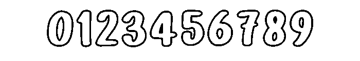 Little Outline Regular Font OTHER CHARS