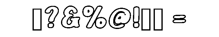 Little Outline Regular Font OTHER CHARS